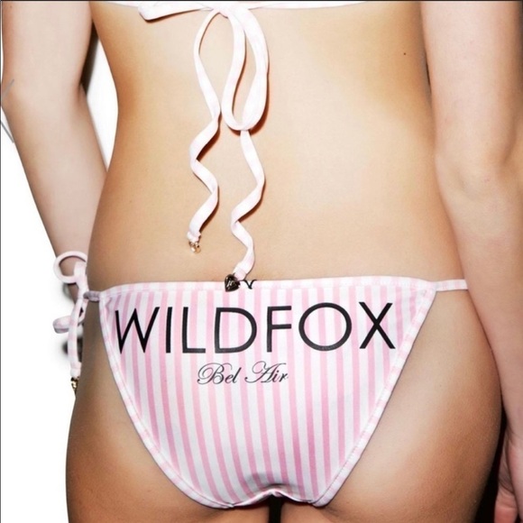 NWT Wildfox Hamburger/Club Stripe Bikini Bottom - Picture 3 of 13